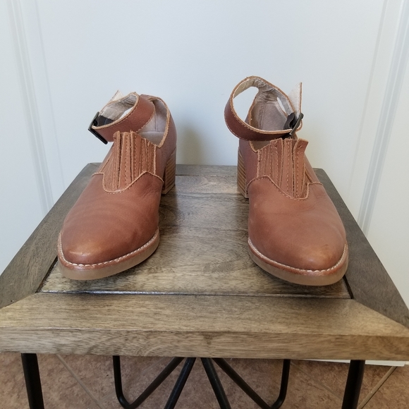 Ankle Strap Low Ankle Boots - Picture 2 of 5